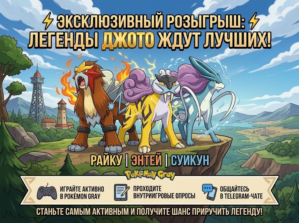 ⚡ Эксклюзивный розыгрыш: Легенды Джото ждут лучших!